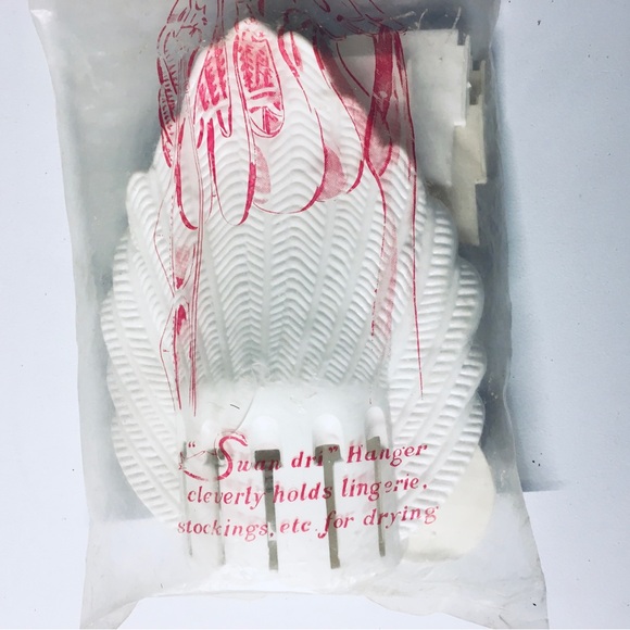 KAROFF SWAN DRYING HANGER Clips For Lingerie & Hosiery WW2- Post War 1940s NEW - Picture 7 of 9